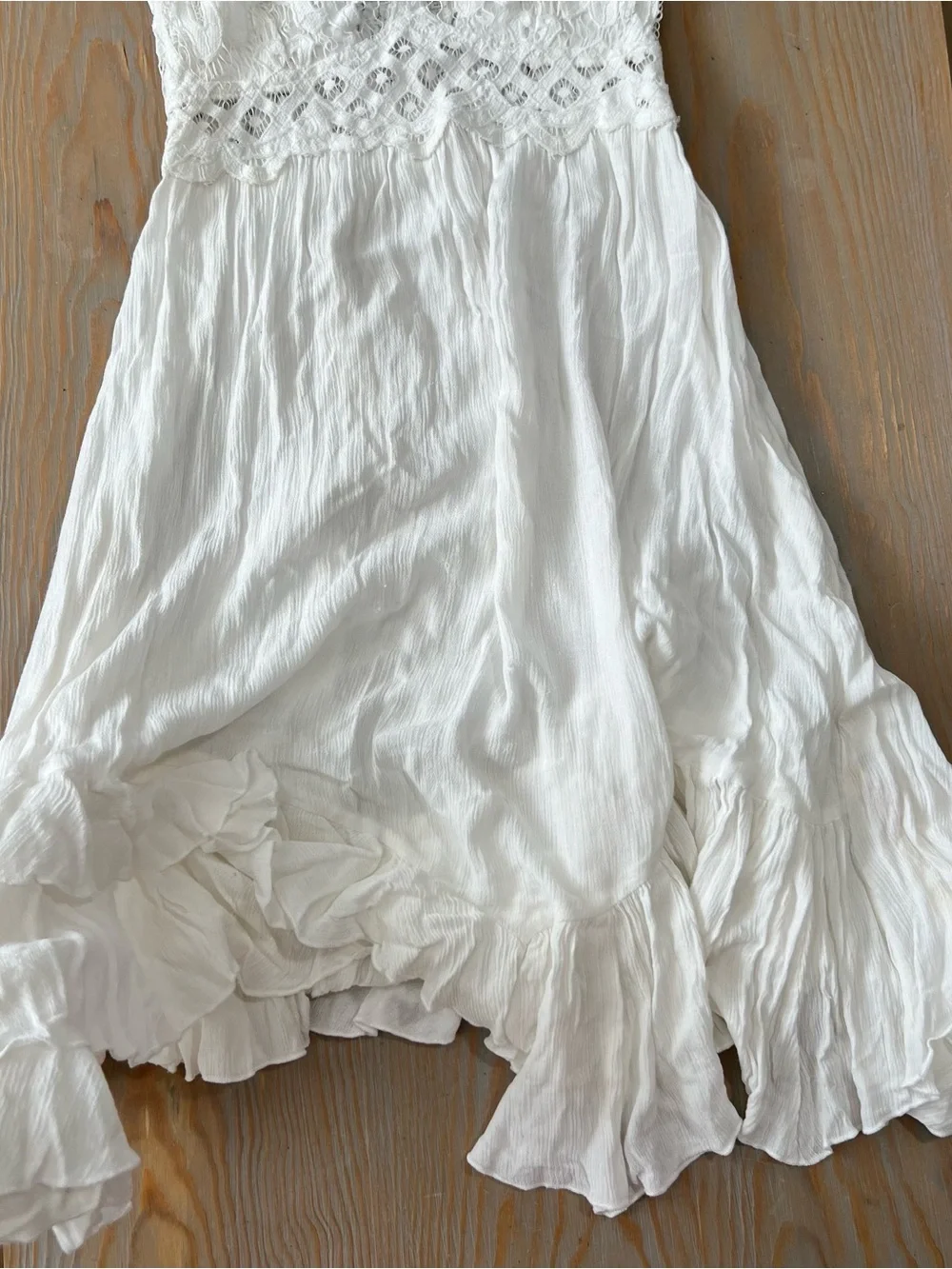 Free People adella slip dress in white size small